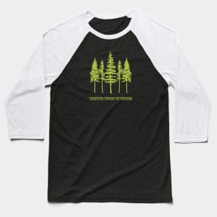 Words Of Wisdom | Back To Nature | Whispering Trees | 70s | Retro Baseball T-Shirt